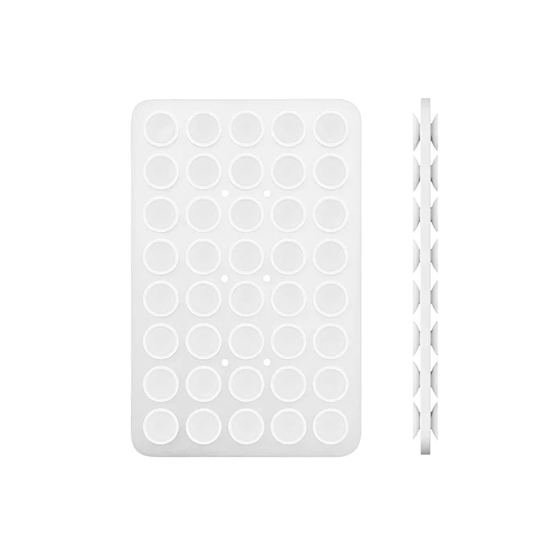 Single Double Side Silicone Suction Pad For Mobile Phone Fixture Suction Cup Backed Multifunctional Adhesive Silicone Rubber Suc