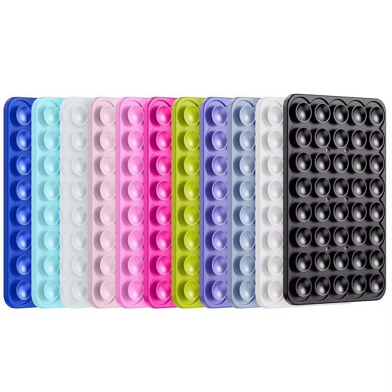 Single Double Side Silicone Suction Pad For Mobile Phone Fixture Suction Cup Backed Multifunctional Adhesive Silicone Rubber Suc