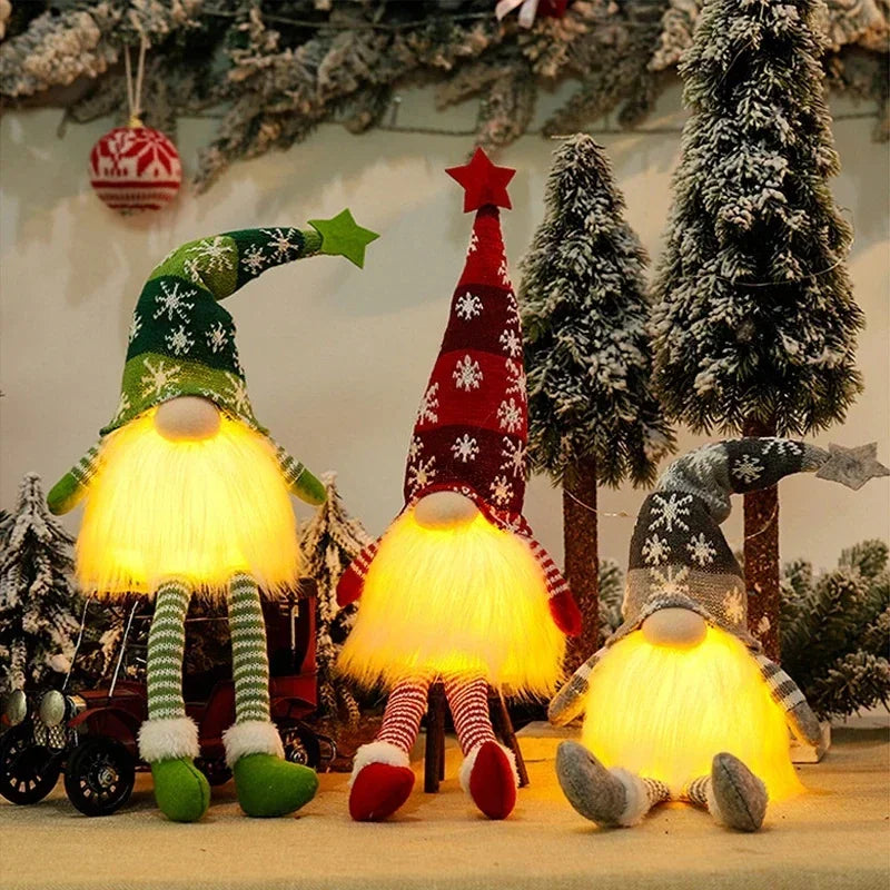 Christmas Gnome Ornaments LED