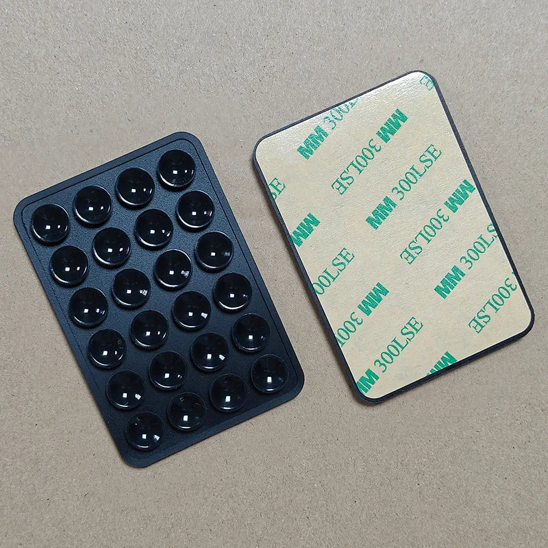 Single Double Side Silicone Suction Pad For Mobile Phone Fixture Suction Cup Backed Multifunctional Adhesive Silicone Rubber Suc