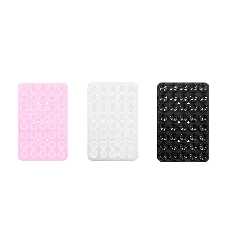 Single Double Side Silicone Suction Pad For Mobile Phone Fixture Suction Cup Backed Multifunctional Adhesive Silicone Rubber Suc