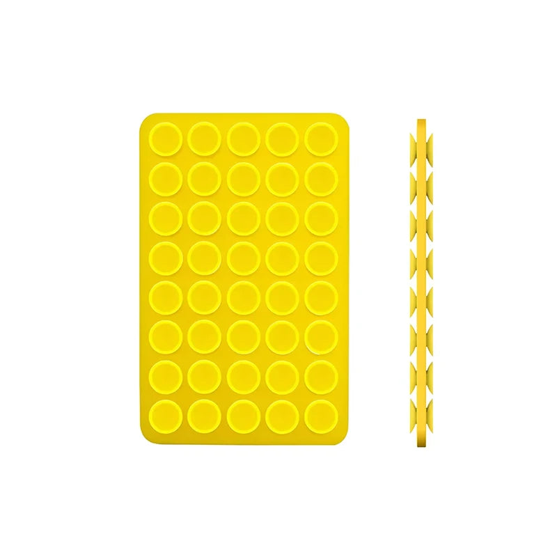 Single Double Side Silicone Suction Pad For Mobile Phone Fixture Suction Cup Backed Multifunctional Adhesive Silicone Rubber Suc