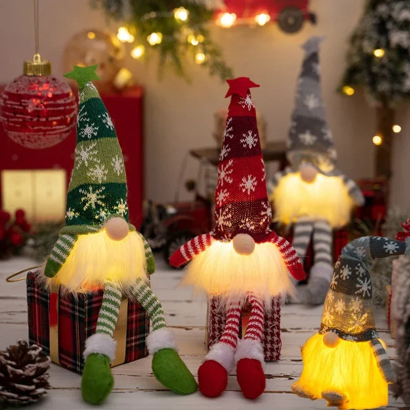 Christmas Gnome Ornaments LED