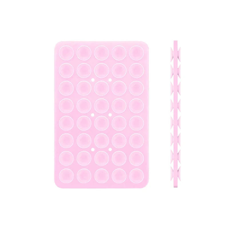 Single Double Side Silicone Suction Pad For Mobile Phone Fixture Suction Cup Backed Multifunctional Adhesive Silicone Rubber Suc