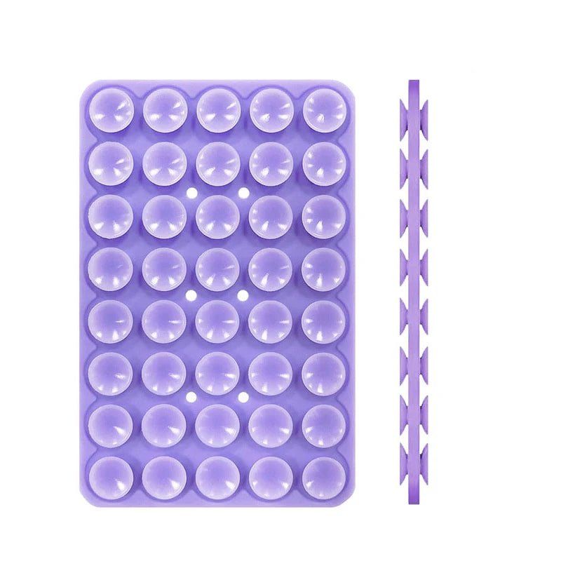 Single Double Side Silicone Suction Pad For Mobile Phone Fixture Suction Cup Backed Multifunctional Adhesive Silicone Rubber Suc